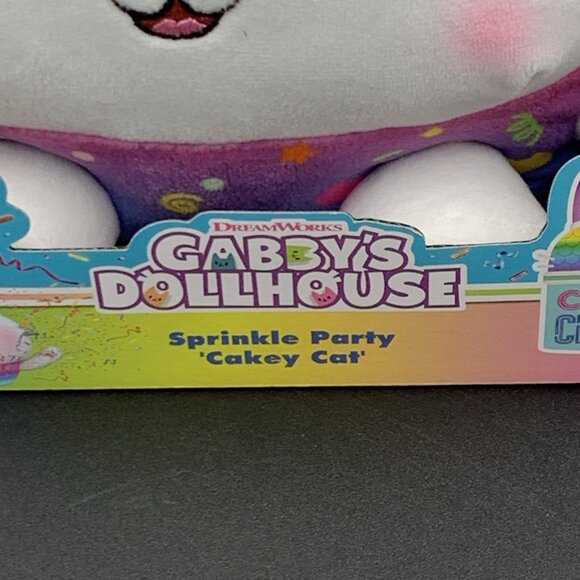 Gabbys Dollhouse Sprinkle Party Cakey Cat Plush Toy Interactive Netflix - Picture 3 of 8